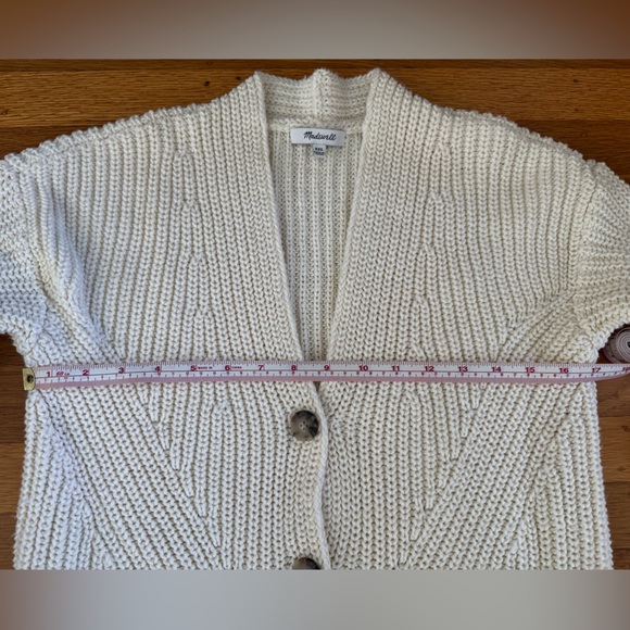 Madewell Textural-Stitch V-Neck Cardigan Sweater XXS - Picture 8 of 8
